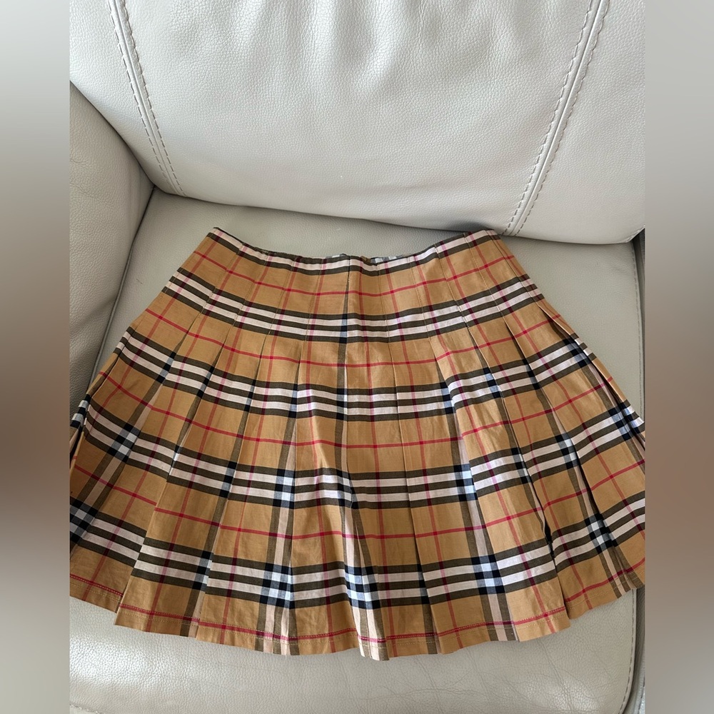 Plaid Tan Skirt